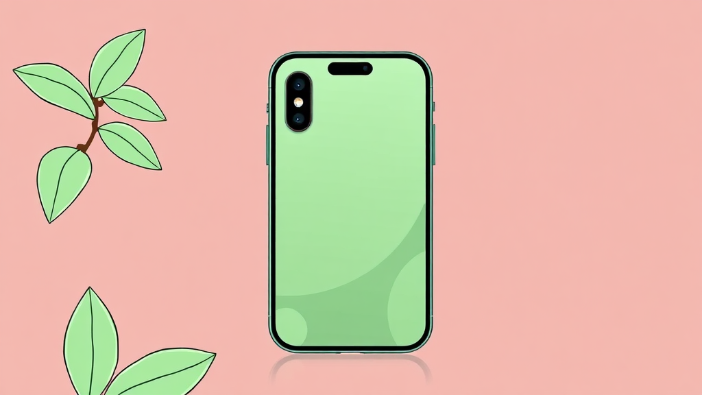 아이폰17 세이지 그린, 디자인과 외관 탐구 (cartoon 스타일)