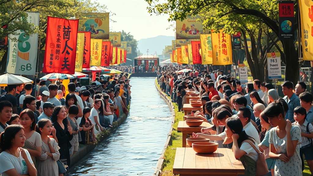 지속 가능한 친환경 축제 (realistic 스타일)