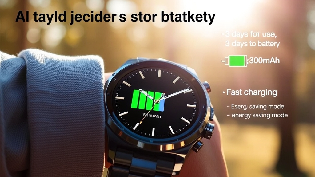 워치7 배터리 성능 & 사용 시간 (realistic 스타일)