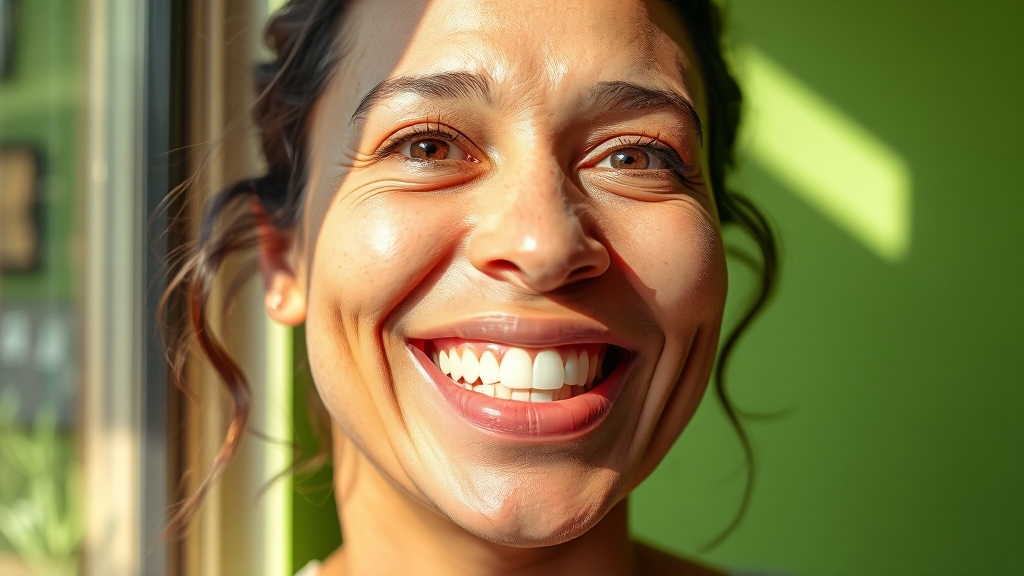 잇몸 건강, 지금부터 관리하세요! (realistic 스타일)