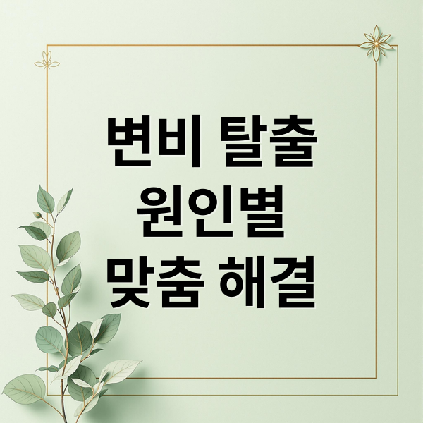 변비 탈출
원인별
맞춤 해결 (변비 탈출 방법)