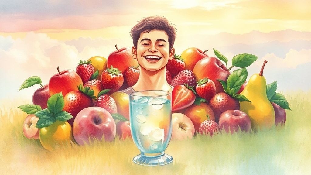 잇몸 건강 위한 생활 습관 (watercolor 스타일)