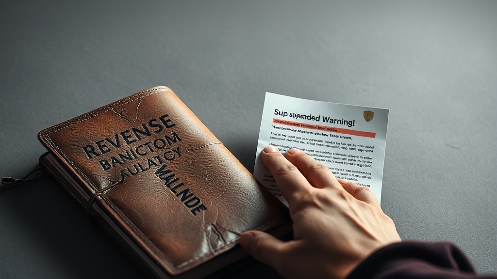 RAF 정책 위반 시 발생하는 제재 사항 (realistic 스타일)