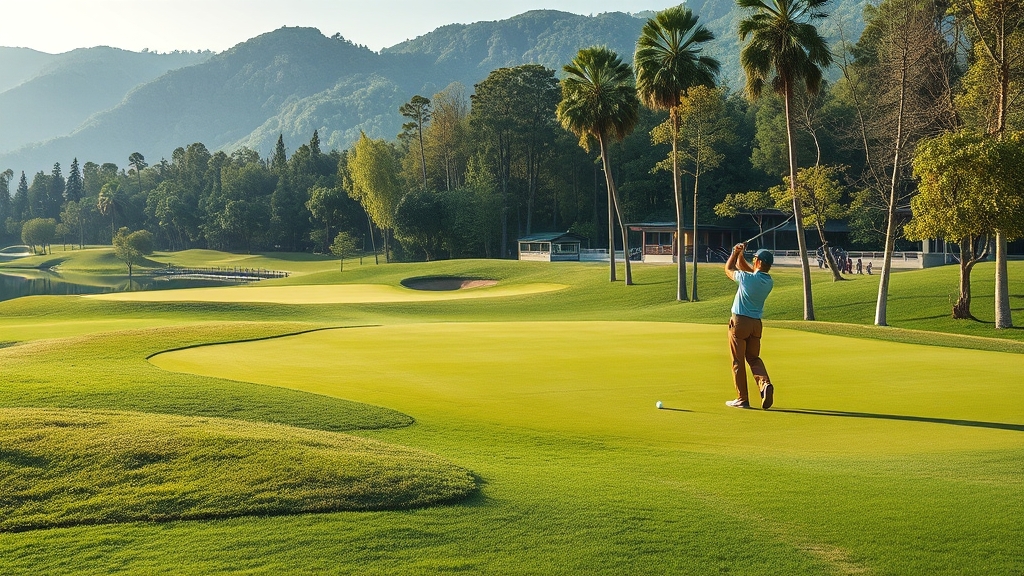 옌청 골프 여행: 사양도CC 가이드 (realistic 스타일)