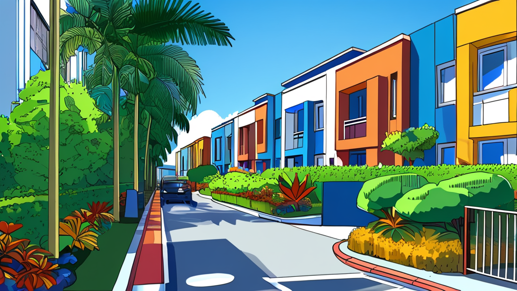 부동산 시장 동향 및 정책 변화 (cartoon 스타일)