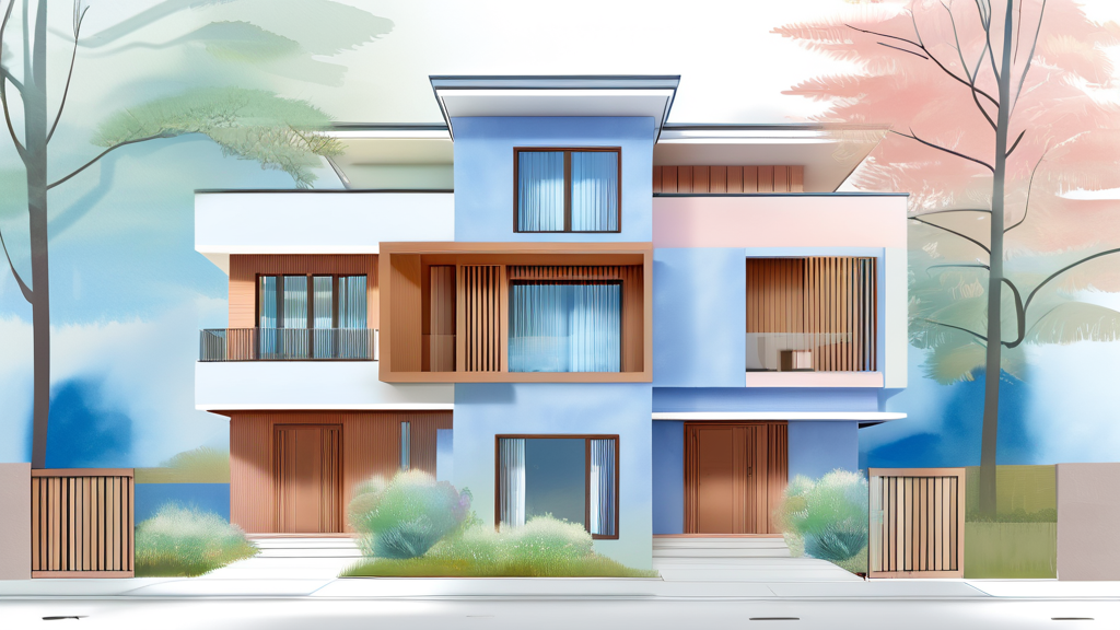 집 계약 어려움, 전문가가 도와드립니다 (watercolor 스타일)