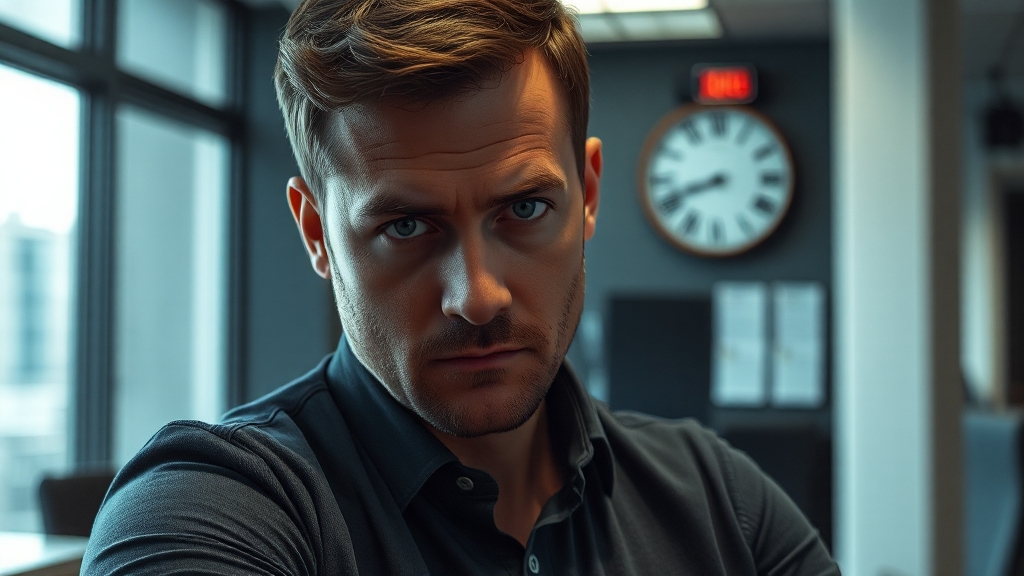 조용한 퇴사 신호 (realistic 스타일)