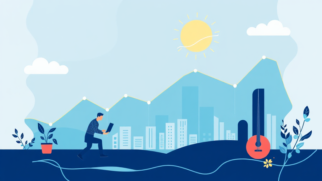 미래를 위한 현명한 선택: 퇴직연금 ETF 활용법 (illustration 스타일)