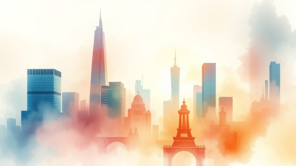 AI 특화도시 선정 과정과 지원 구조: 공모 사업의 모든 것 (watercolor 스타일)