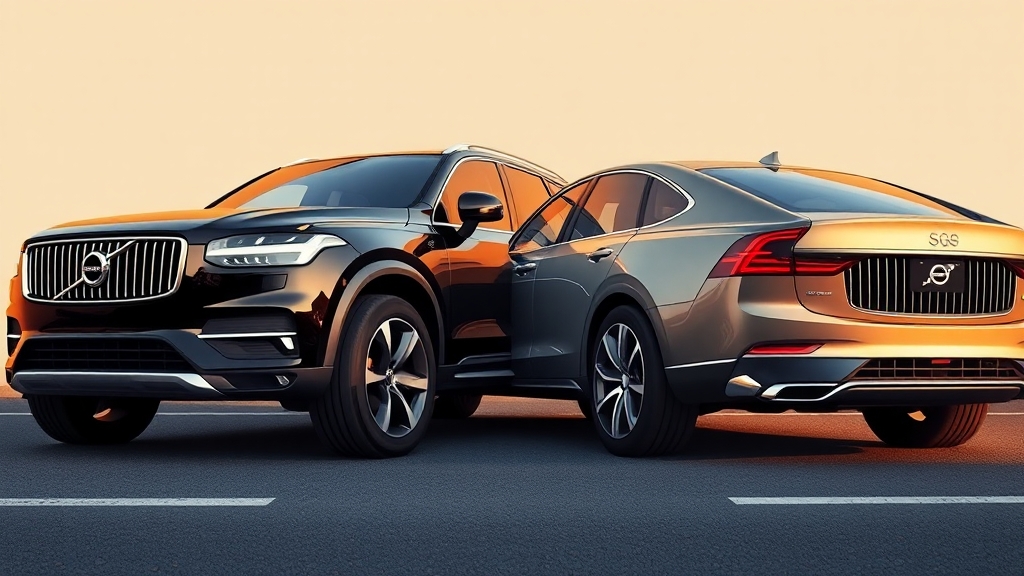 XC90 vs S90 외관 디자인 비교 (realistic 스타일)