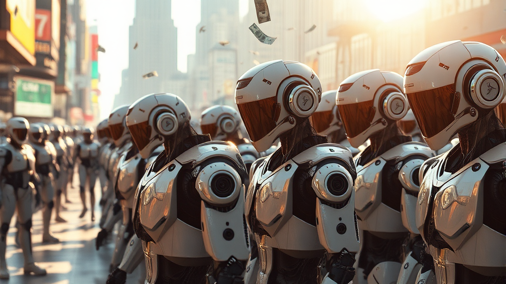 투자 규모 및 기술 동향 (realistic 스타일)