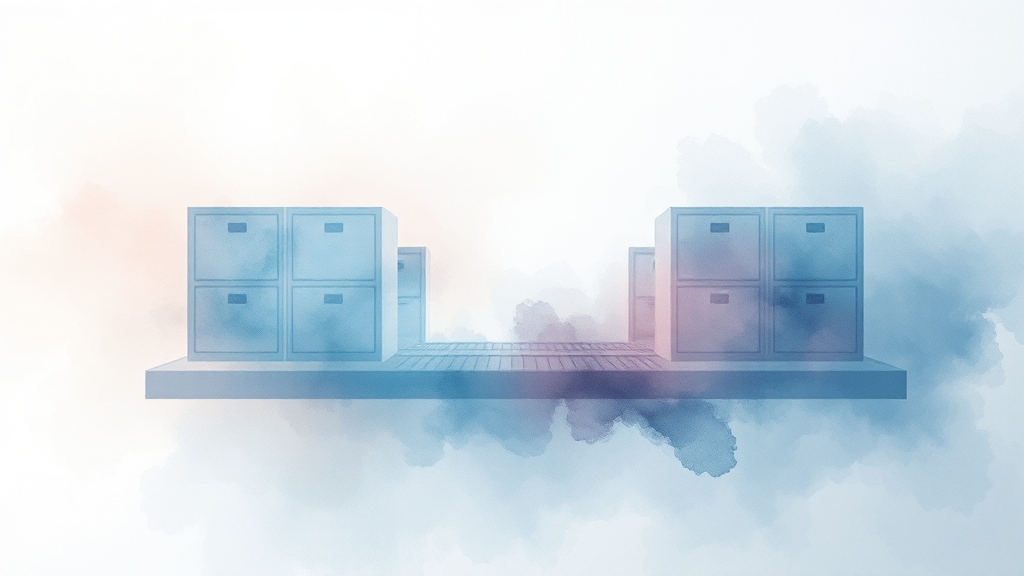 국가정보자원관리원의 역할 (watercolor 스타일)