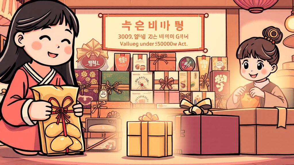 청탁금지법 가이드라인 (cartoon 스타일)