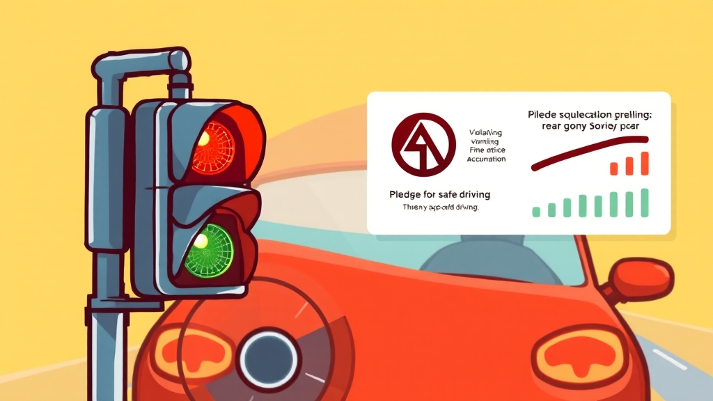 일반 도로, 과태료 및 벌점은? (cartoon 스타일)