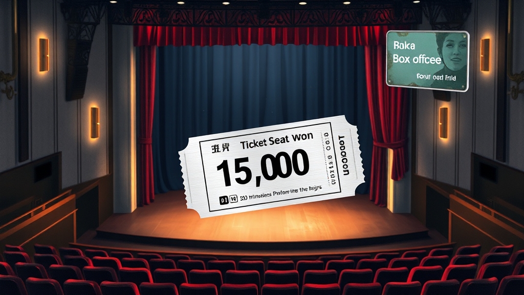 티켓 예매 및 할인 정보 (illustration 스타일)