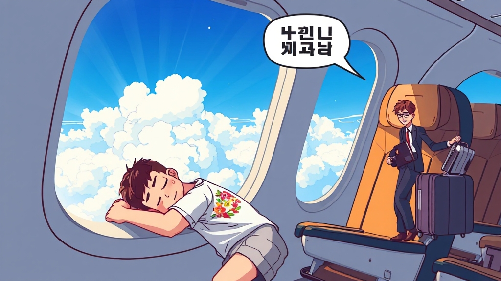 창가 vs 통로 좌석 선택 가이드 (cartoon 스타일)