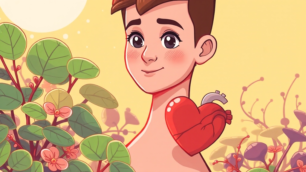 쇠비름 주요 성분과 연구 결과 (cartoon 스타일)