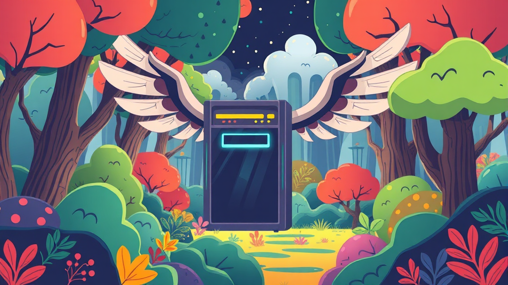 HBM 시장 성장과 SK하이닉스 (cartoon 스타일)