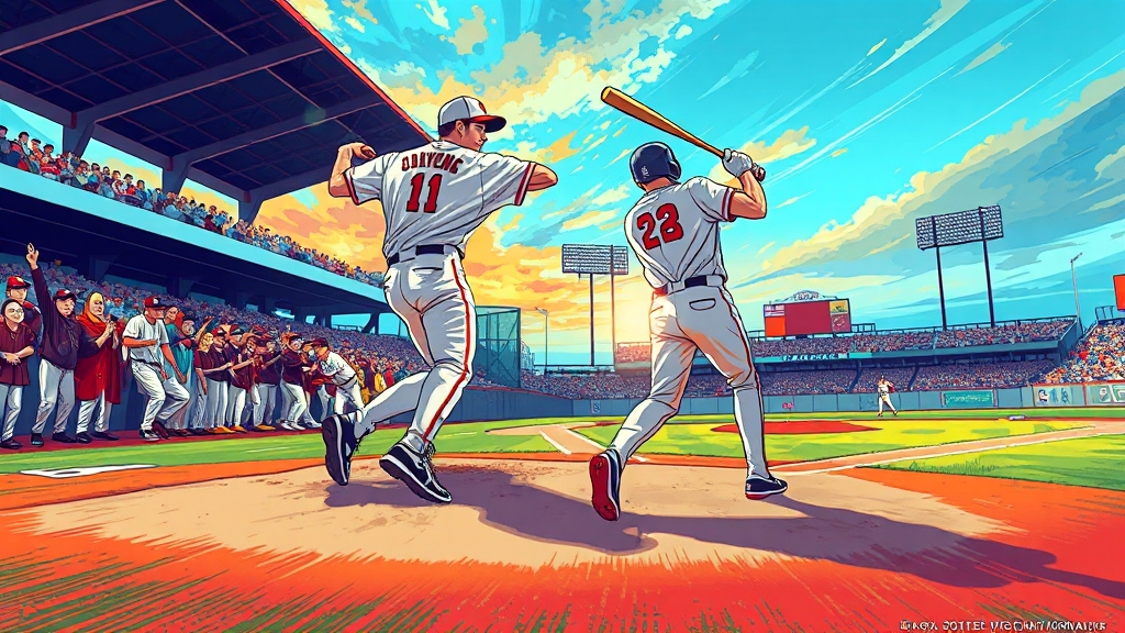 경기 관전 포인트 및 재미 요소 (illustration 스타일)