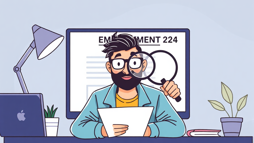 실업인정 신청 절차 (illustration 스타일)