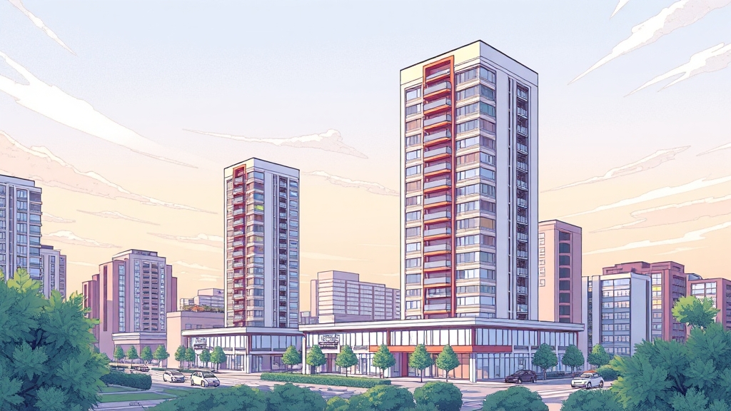 해운대 아파트, 지금 상황은? (illustration 스타일)