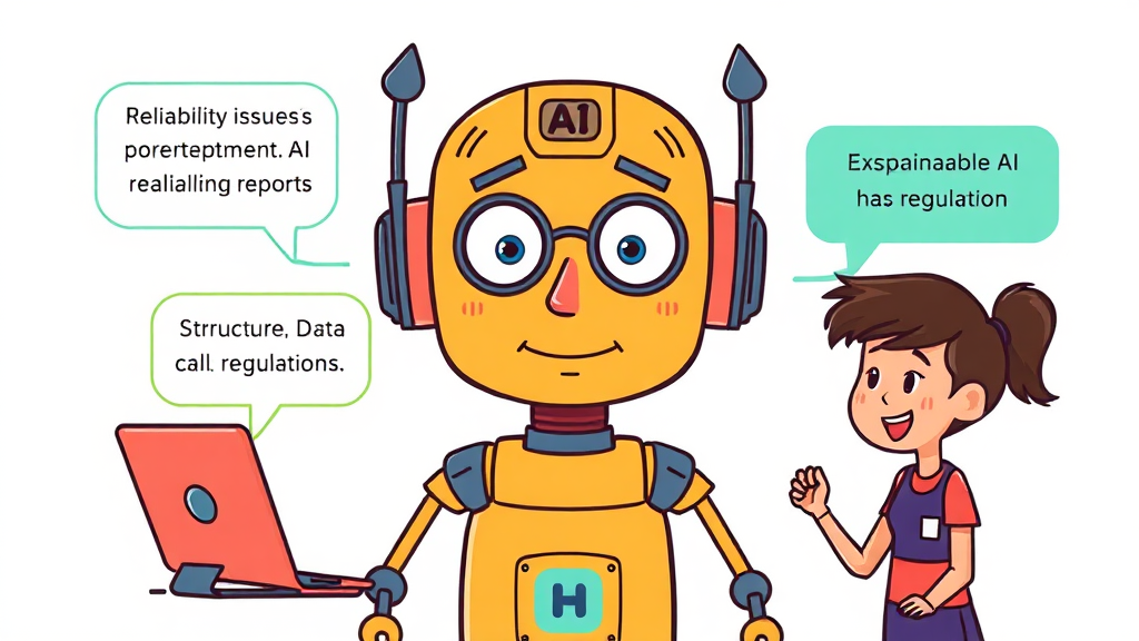 AI 보고서, 무엇이 문제일까요? (cartoon 스타일)