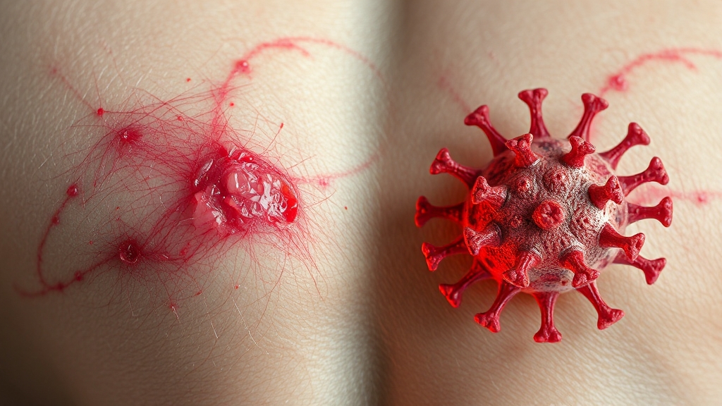 입술 물집? 단순포진 원인, 증상부터 전염 예방, 치료법 A to Z (2025최신) 3 단순 vs 대상포진 차이점 (realistic 스타일)