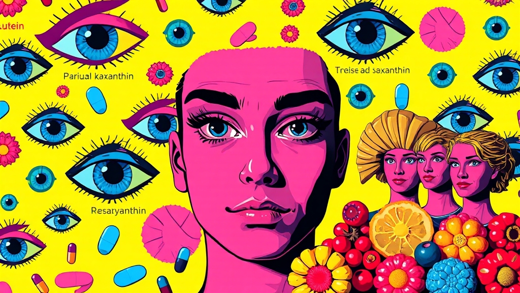 연령대별 맞춤 눈 건강 관리법 (popart 스타일)