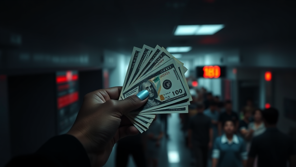 실손보험 사기의 문제점과 영향 (realistic 스타일)