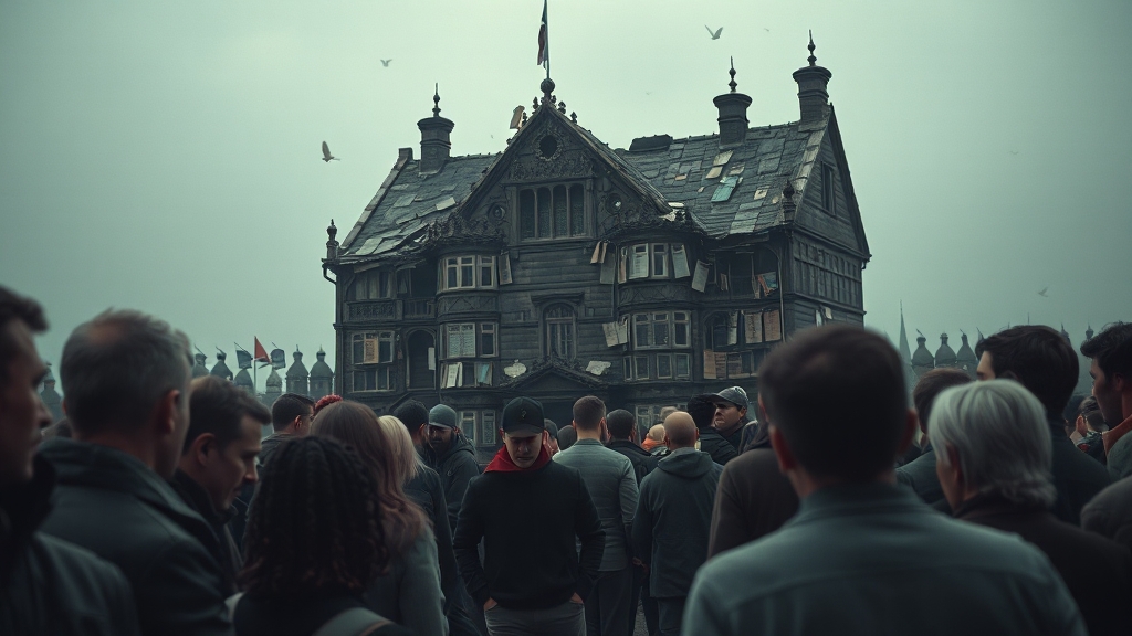 사회 불평등 심화 현황 및 해결책 (realistic 스타일)