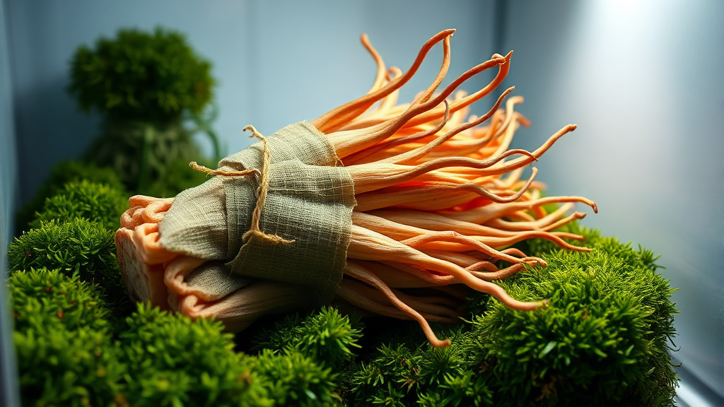 산양삼, 신선하게 보관하는 법 (realistic 스타일)