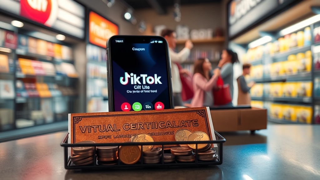 틱톡 라이트 쿠폰 활용법 (realistic 스타일)