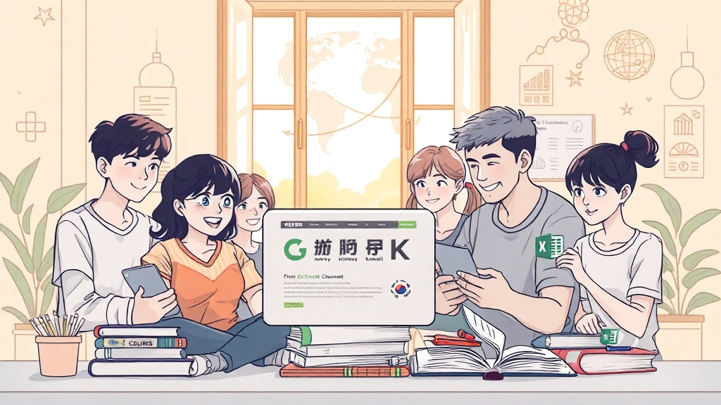 GSEEK 추천 강좌 & 인기 프로그램 (illustration 스타일)