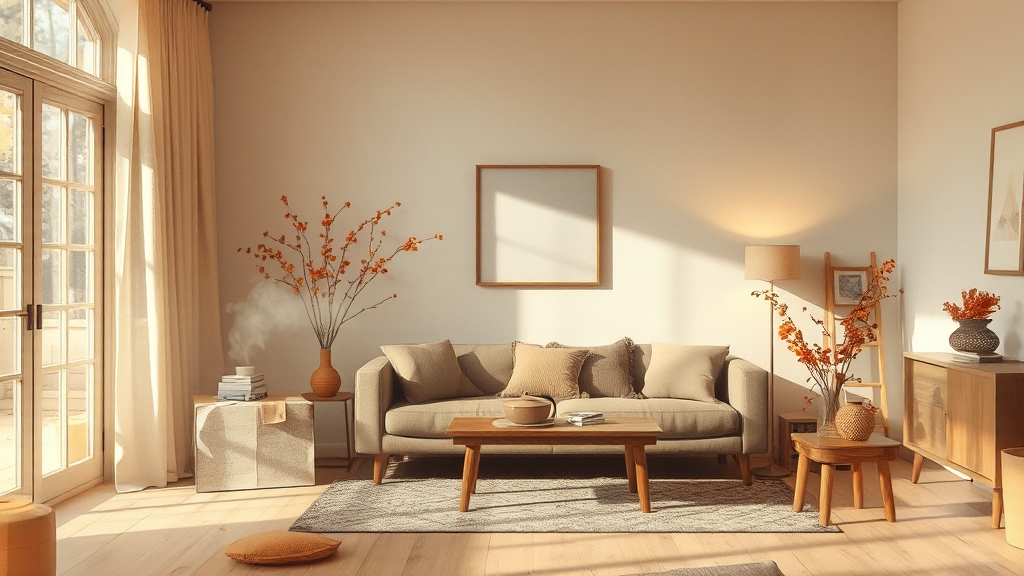 가을 향 인테리어 팁 (watercolor 스타일)