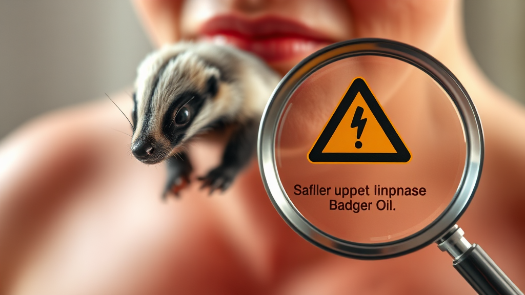 오소리기름 부작용 주의