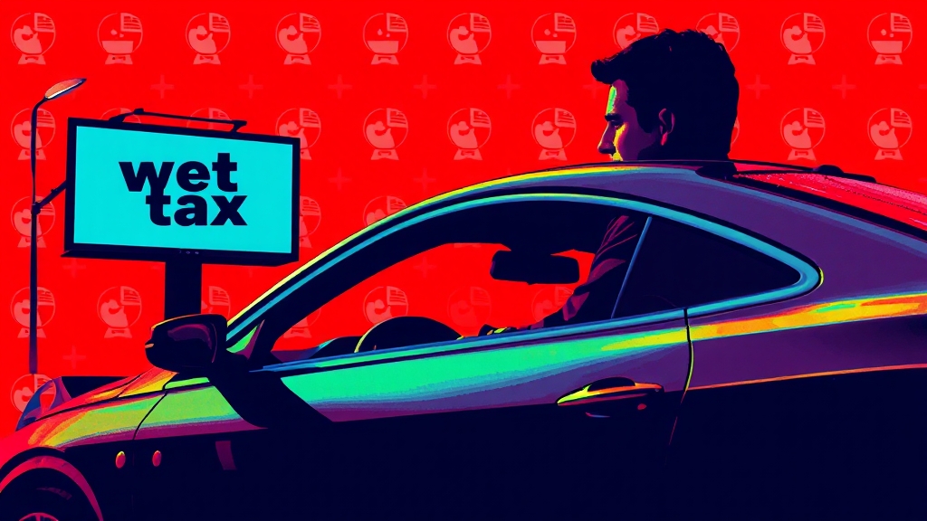 자동차세, 미납하면 어떤 불이익이? (popart 스타일)