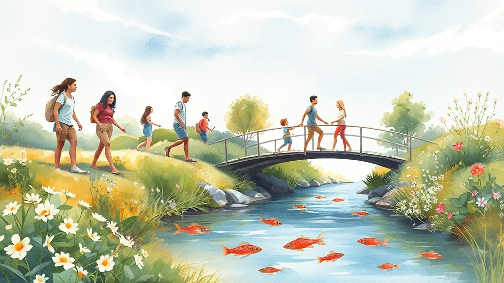 생활 습관 개선 (watercolor 스타일)