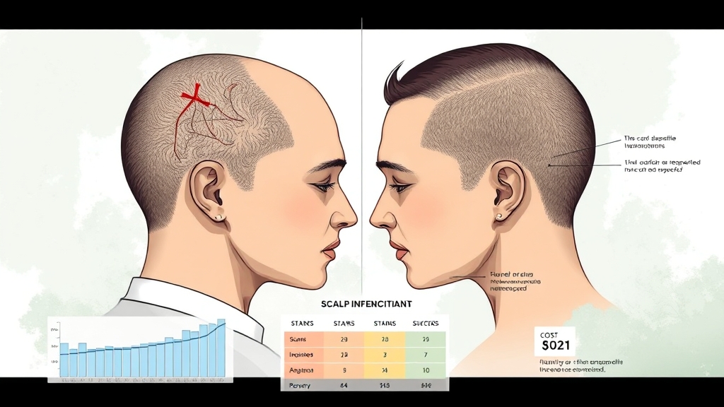 절개 vs 비절개: 방식별 비용 비교 (illustration 스타일)