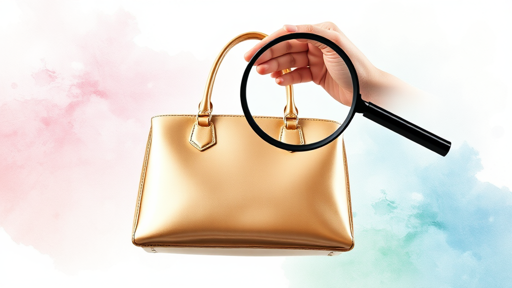 중고 명품 구매 가이드 (watercolor 스타일)