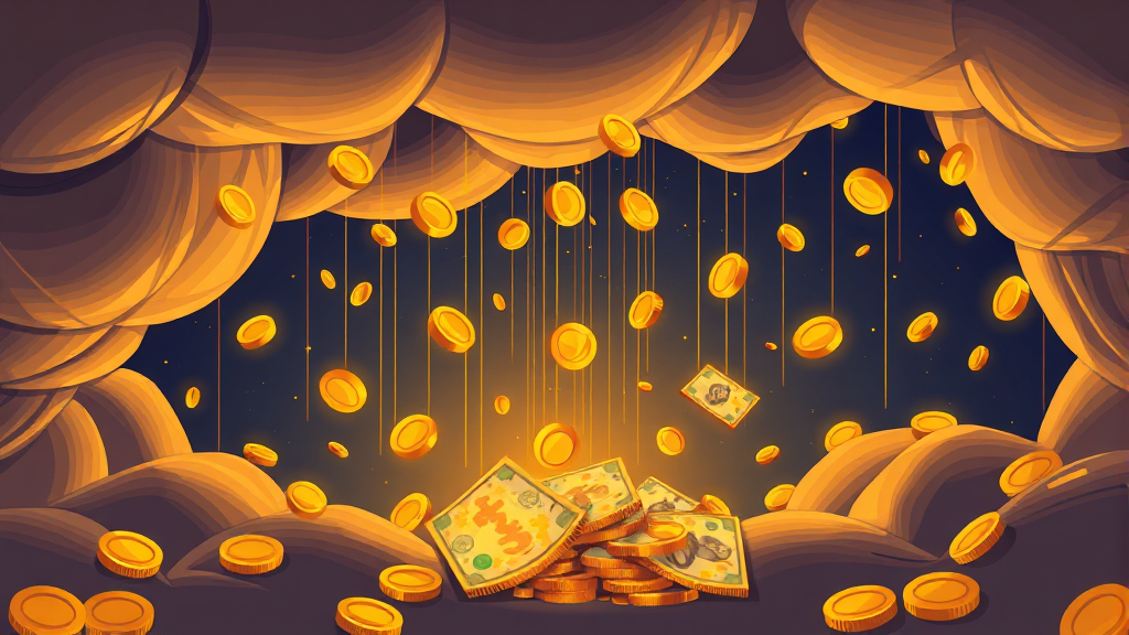 지폐 꿈 vs 동전 꿈: 상징 차이 (illustration 스타일)