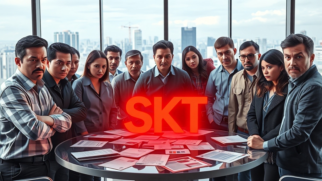 SKT 위약금 면제 관련 소비자 불만 및 대응 (realistic 스타일)