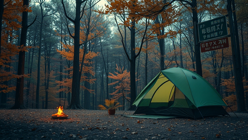 장태산 자연휴양림 캠핑장 소개 (realistic 스타일)