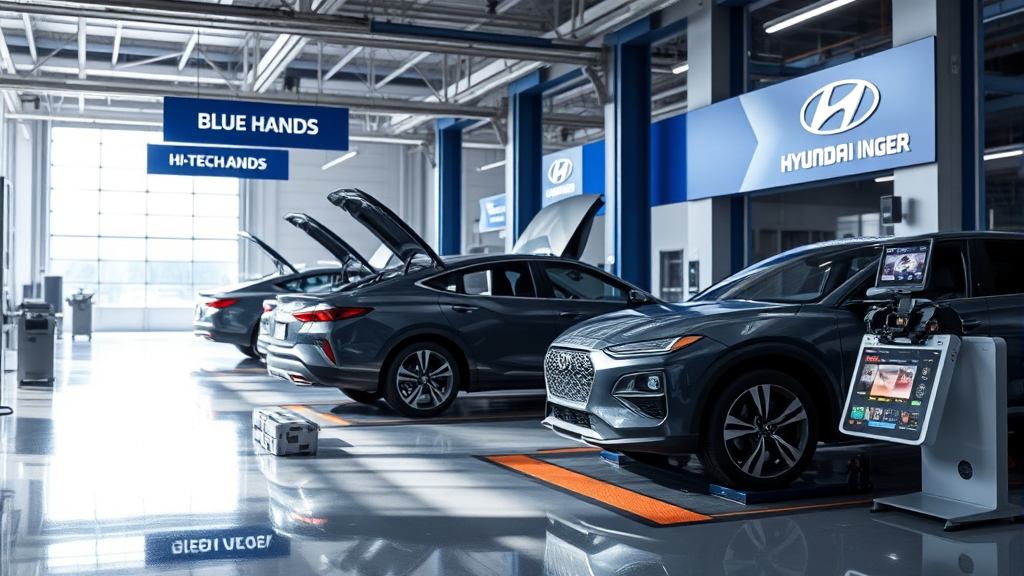 현대차 서비스센터 안내 (realistic 스타일)