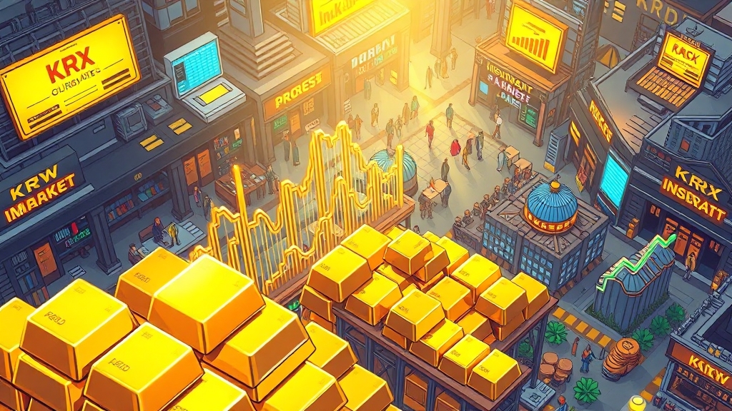 다양한 금 투자 방법 (cartoon 스타일)