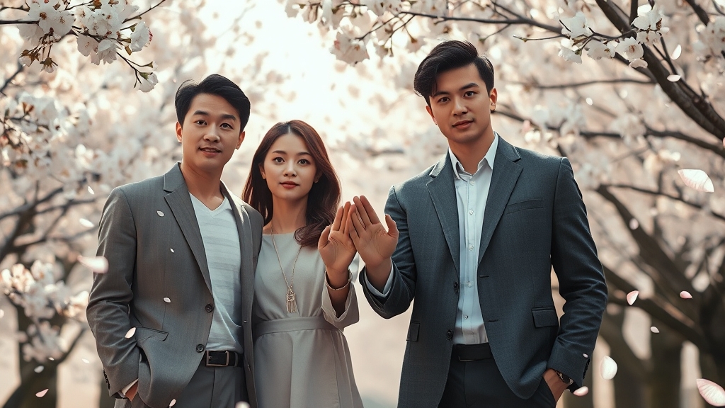 드라마 속 설렘을 현실로 (realistic 스타일)