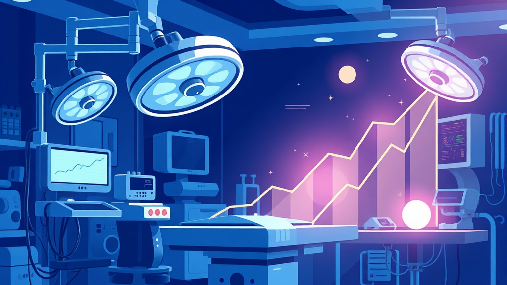 리브스메드 재무 구조 및 성장 가능성 분석 (illustration 스타일)