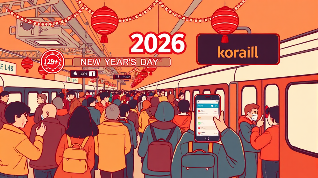 2026 설 연휴 및 예매 (illustration 스타일)