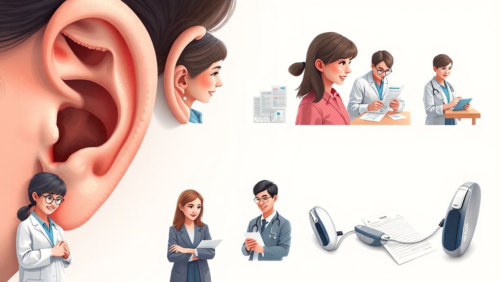 난청 지원 절차 (realistic 스타일)