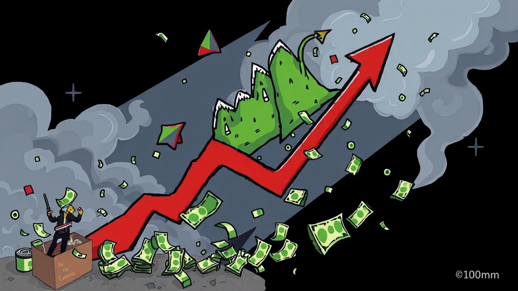 신용융자, 양날의 검! 리스크 관리 필수 (cartoon 스타일)