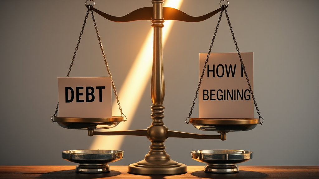 채무조정 시 주의사항 (realistic 스타일)